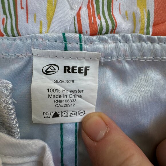 REEF WOMEN'S TURQUOISE BERMUDA BOARD SHORTS SIZE 3 JUNIOR - Picture 11 of 14